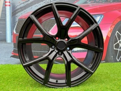 Ruedas negras brillantes estilo Trackhawk de 4 x 22 pulgadas 5x127: se adapta a Dodge Jeep Foto 1 de 4