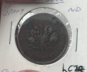 ND (1835-38) Canada Montreal 1 One Sou Token L2 - Picture 1 of 2
