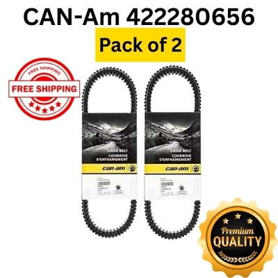 Genuine Can-Am BRP Maverick X3 Turbo RR 200HP Belt 422280656 Pack of 2 - Image 1 of 4