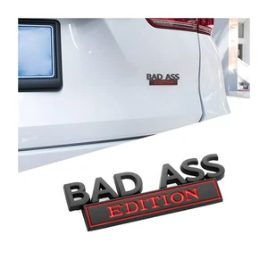 Car Bad Ass Edition Emblem, 3D Fender Badge Decal Car Sticker with 3M Adhesiv... - Picture 1 of 6