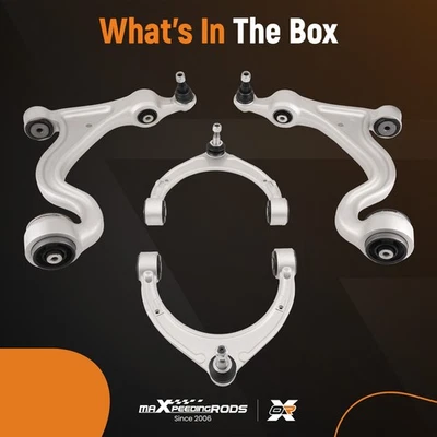 4pcs Front Upper & Lower Control Arm For 2010 2011 2012 2013 Porsche Panamera - Image 1 of 4