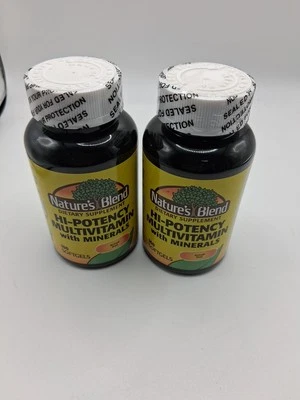 2x Natures Blend Multivitamínico de Alta Potencia con Minerales 100 Cápsulas Blandas Ea. 01/2026 Foto 1 de 4
