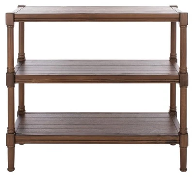 Home Collection Rafiki Brown 3-Shelf Console Table CNS5715C - Image 1 of 4