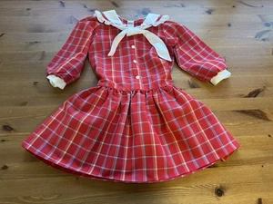 Bryan Girls 5 Red Plaid Dress USA Vintage EUC - Picture 1 of 7