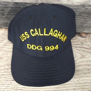 USS CALLAGHAN US Navy Military Hat Cap Made in USA DDG 994 Vintage New Era 80s - Picture 1 of 7