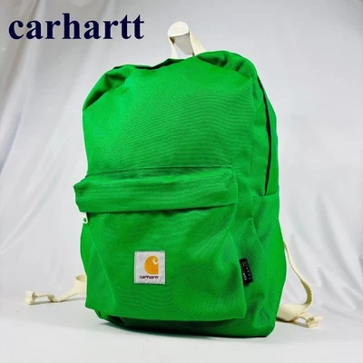 Carhartt Women Bag Backpack Simple Rucksack Square Label Green Limited Edition V - Image 1 of 4