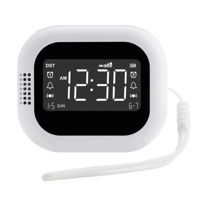 Rechargeable Alarm Clock with 3 Level Vibration and Snoozes Function 2 Alarms - Image 1 of 4