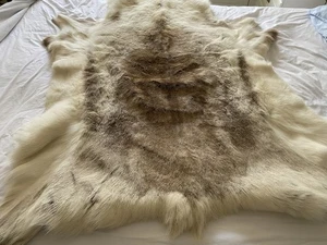 Genuine Reindeer Fur Rug/ Throw Or Wall Hanging.Large Size As New..No Tags - Picture 1 of 11