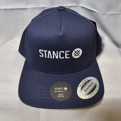 Gorra Stance Icon Snapback Mezcla Mantequilla Ajustable Azul Marino Nueva Foto 1 de 4