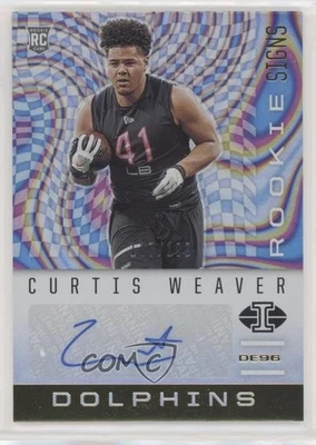2020 Panini Illusions Rookie Signs /199 Curtis Weaver #RS18 Auto RC - Image 1 of 2
