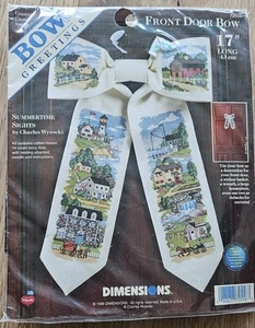 Dimensions "Summertime Sights" #72556 Bow Greetings Cross Stitch Kit. NEW!!! - Picture 1 of 2