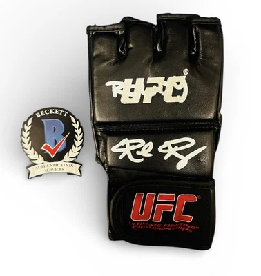 GUANTE DE LUCHA DE BOXEO UFC FIRMADO POR RONDA ROUSEY AUTÓGRAFO RUIDOSO + BECKETT Foto 1 de 2