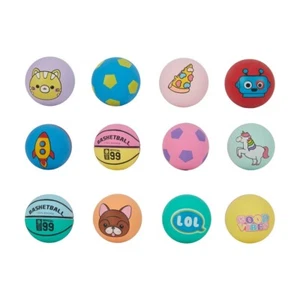 New High Bounce Hand Ball Printed Rubber Bouncing Toy Balls Multicolored - Au - Picture 1 of 5