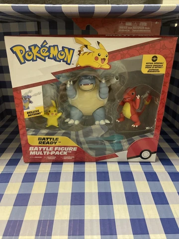 Pokemon Battle Ready Battle Figure Multi-Pack (Pikachu, Blastoise, Charmeleon) Cover