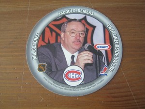 1993 94 Kraft NHL Coaches Jacques Demers - Montreal Canadiens                ZH2
