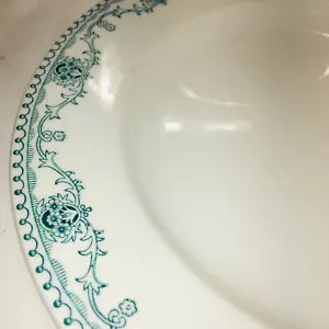 "Juego de 2 platos de cena redondos monroe mich ohio china 9"" azul" para restaurantes DE COLECCIÓN U - Imagen 1 de 6