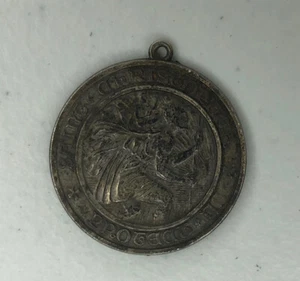 Vintage Creed Sterling Silver Medal of Saint Christopher “Protect Us” -6.8 Grams - Picture 1 of 10