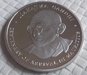 MAURICE -RARE pièce de 100 Roupies - Argent -2001 - Tirage 1000 ex. - Picture 1 of 3