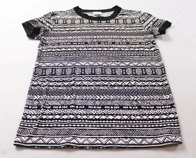LulaRoe Women's Abstract Paterned Liv T-Shirt HT3 Black/White Size: Small NWT - Image 1 of 4
