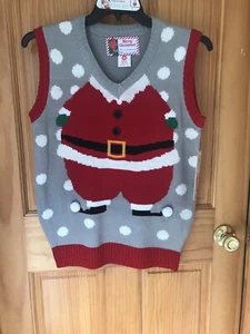 "UGLY" CHRISTMAS SWEATER VEST - UNISEX - SIZE SMALL (5BX1 04)(x2)au - Picture 1 of 6