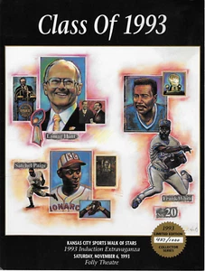 Programs Kansas City Sports Walk of Stars 1993 Induction Frank White Lot of 2 - Picture 1 of 4