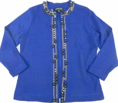 JONES NEW YORK Cárdigan Suéter Mujer Talla PS Chaqueta Punto Delantero Abierto (km89) Foto 1 de 4