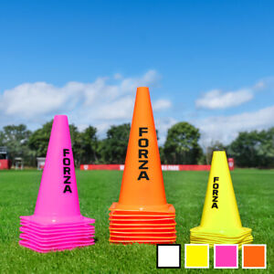FORZA Sports Training Marker Cones [9/12/15in] | FLURO COLOURS | ALL SPORTS