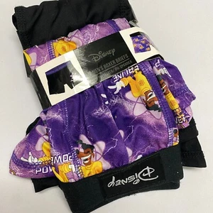Disney Powerline Men's Boxer Briefs 2-Pack Purple Black Goofy Movie Small 28-30 - Picture 1 of 5