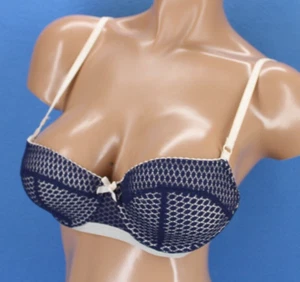 Heidi Klum Underwire Lined Balconette Bra Size 32C #E2086 - Picture 1 of 6