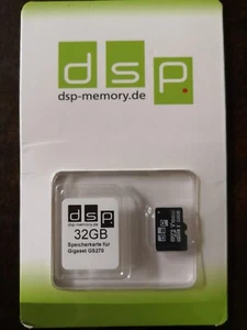 Karta pamięci Dsp 32GB MicroSD SD SDHC do Gigaset GS270 - Zdjęcie 1 z 2