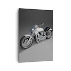 Canvas Print 50x70cm Wall Art Picture Motorbike speed motor Small Framed Artwork