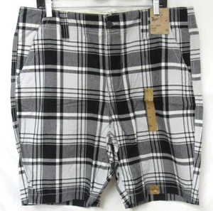 Pantalones cortos para hombre Roebuck & Co. talla 36" o 38" a cuadros delanteros planos precio de venta sugerido por el fabricante $40,00 C1 4826 - Imagen 1 de 3