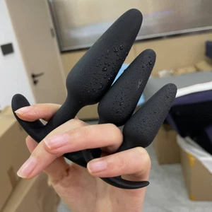 3pcs Silicone Anal Beads- G-Spot Butt Plug Prostate Massager Vaginal Stimulation - Picture 1 of 39