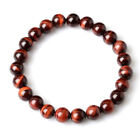 8mm Yellow Red Tiger Eye Stone Beads Bracelet Stretchy Chakra Natural Healing Au