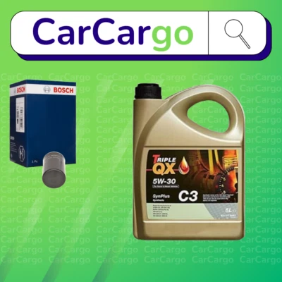 Kit de serviço Bosch Peugeot 307 2.0 16V gasolina 2003-2009 filtro + TQX 5W-30 5L - Imagem 1 de 4