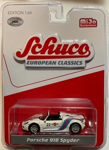 Schuco 1:64 European Classics MiJo Exclusive Porsche 918 Spyder White - Picture 1 of 2