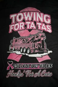 TOWING FOR TA TAS...Hookin' For A Cure Hoodie Sweatshirt, Small, schwarz - Bild 1 von 5