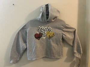 Levi orig. girl grey hoodie, M.color applique/bundle Pre owned - S# 8 H&M pants - Picture 1 of 4