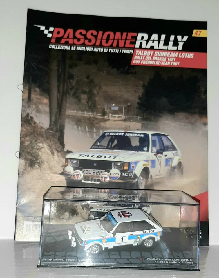 TALBOT SUNBEAM LOTTUS RALLY BRASIL 1981 CON FASCICOLO SCALA 1/43 - Immagine 1 di 1