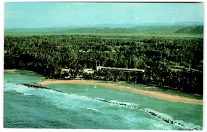 Postcard Aerial View Dorado Beach Hotel & Tennis Club Dorado, Puerto Rico - Picture 1 of 2