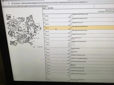 Peugeot 309 305 405 Citroen solex 32-34z1 34-34z2 xu5c xu9c 1403c7 housing only  - Image 1 of 4
