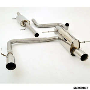 Scarico impianto duplex FMS 76 mm per Audi A3 8V berlina quattro dall'anno 2013 2.0l - Foto 1 di 2