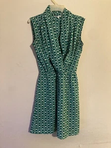 Collective Concepts grün weißes ärmelloses Kleid - Gr. XS - Bild 1 von 4