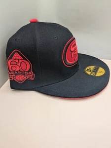 Sombrero ajustado San Francisco 49ers 60 temporadas. Ajuste 7 1/8. Nuevo - Imagen 1 de 5