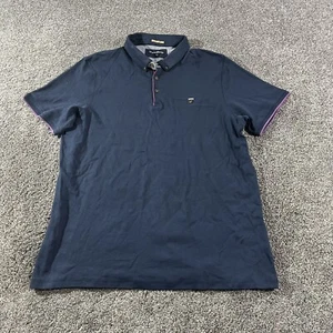 English Laundry Men’s Sz L Short Sleeve Navy Blue Polo Shirt - Picture 1 of 10