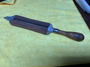 Vintage seltener 2-seitiger Wetzstein mit Holzgriff - Bild 1 von 5