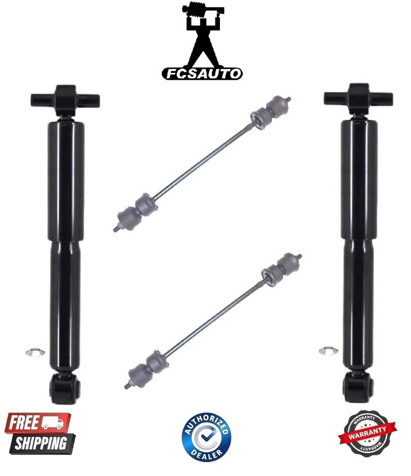 Juego de 4 piezas de amortiguador trasero con eslabones de barra estabilizadora para GMC Acadia FCS 2007-2016 Foto 1 de 1