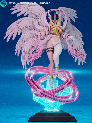 Angewomon - Digimon Fan Art Kit - 1:8 Scale (9 inch) - 3Dmoonn - Image 1 of 4