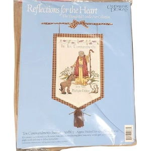 Candamar Designs Reflections for the Heart Ten Commandments Cross Stitch  Kit - Picture 1 of 2