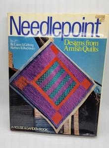 Needlepoint Designs Fom Amish Quilts Hardcover DJ Gilberg Buchholz 1977 - Picture 1 of 4